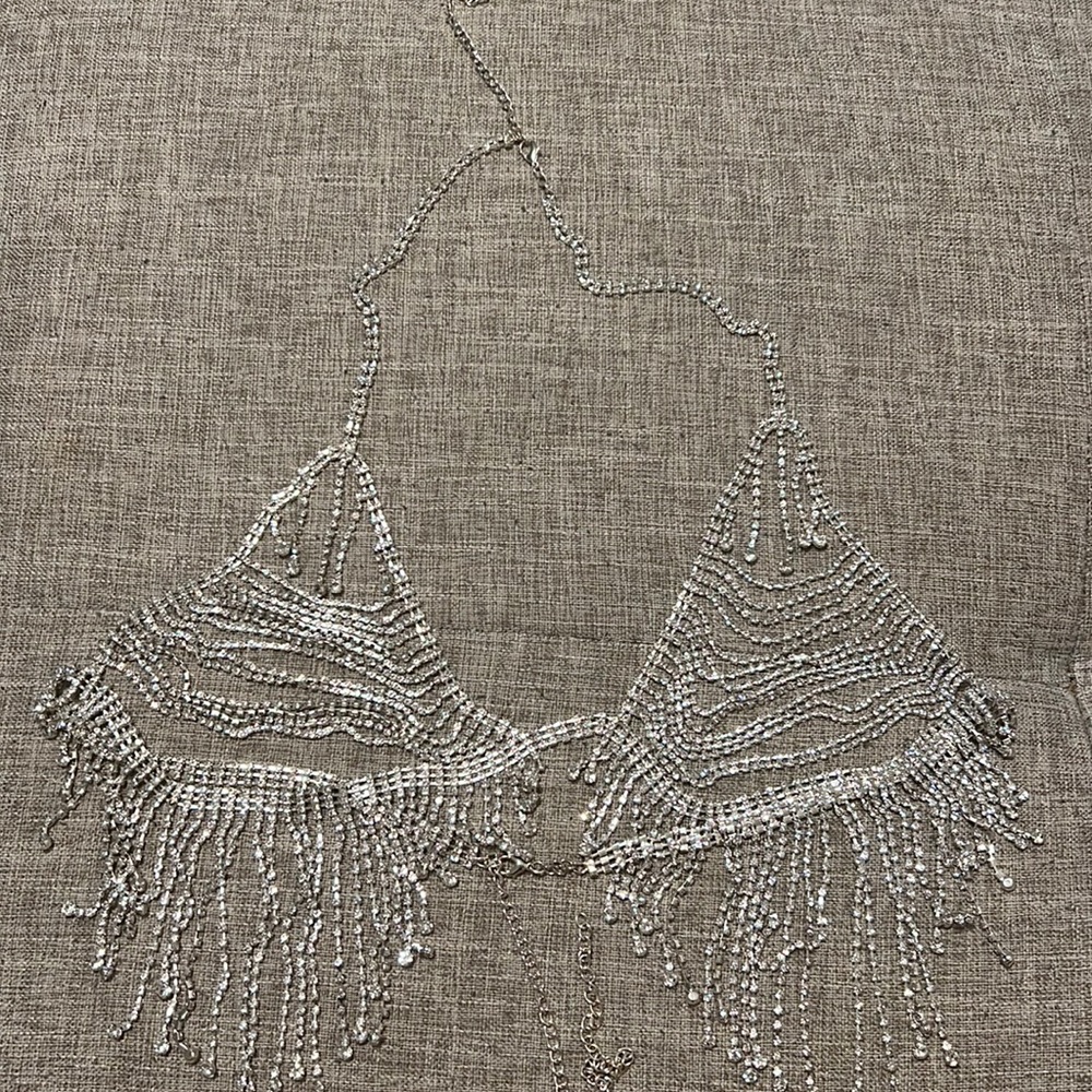 Rhinestone body chain